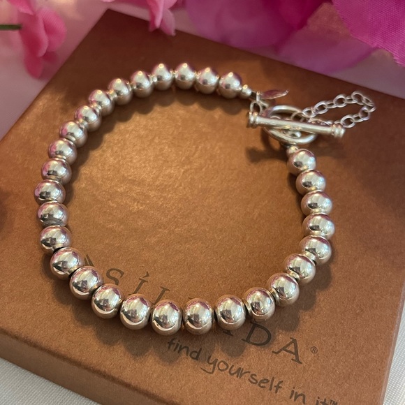 Silpada Sterling Silver 6mm Bead Bracelet B0059 - Picture 6 of 16